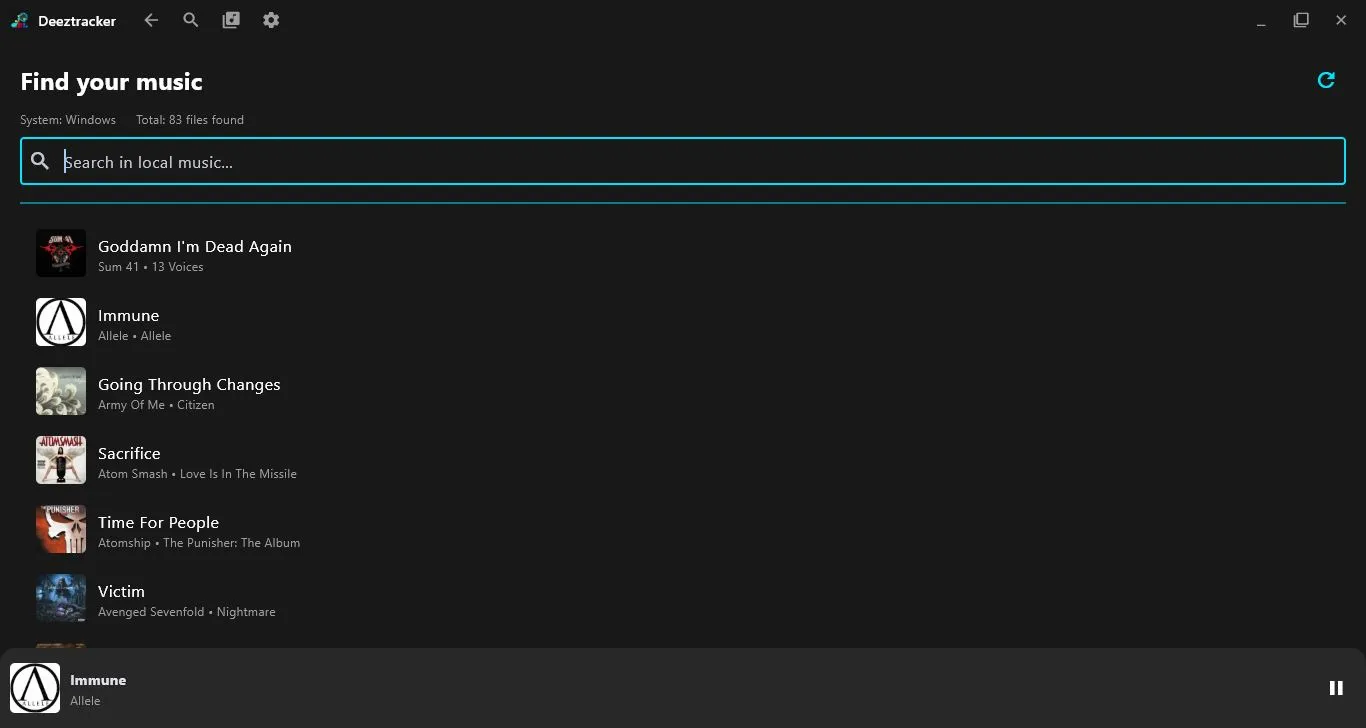 Deeztracker Desktop - Screenshot 4