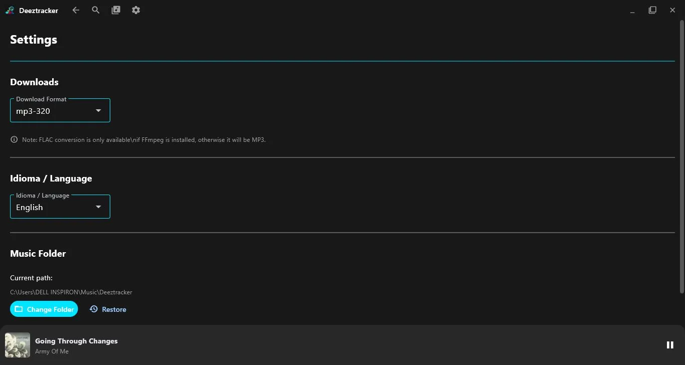 Deeztracker Desktop - Screenshot 6